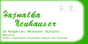 hajnalka neuhauser business card